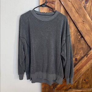 Aerie Women's Charcoal Crewneck Sweater